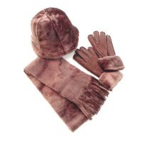 Glove: PolyesterScarf/Hat: Main- Acrylic / Lining- Polyester